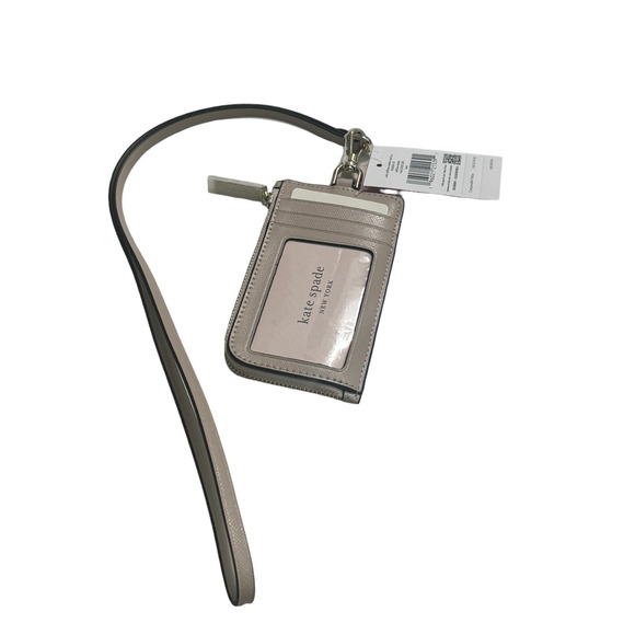 Kate Spade Staci Saffiano Leather Card Case Lanyard - Picture 5 of 5